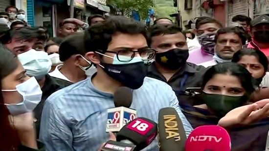 “If you're going to focus on the opposition, it's not something for us to do. The work for all of us is to go beyond politics. It's time to stand behind the people,” the Aaditya Thackeray told reporters.. (ANI Photo)