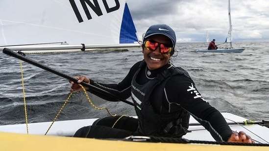 Nethra Kumanan is the first female sailor to represent India at Olympics.(HT_PRINT)