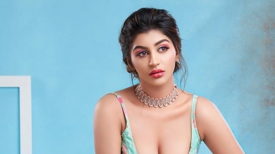 Yashika Anand's vehicle squashed after the mishap.