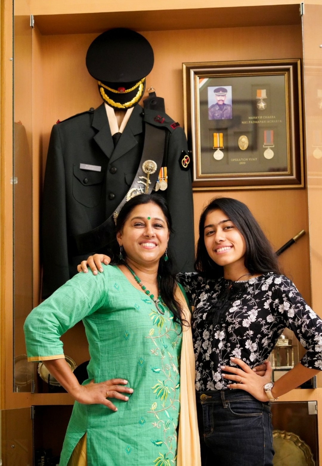 Aparajita with her mother Charulatha Acharya Aparajita with her mother Charulatha Acharya