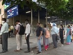 Long queue for Delhi Metro at Barakhambha road metro station on fourth day of unlocked Delhi after lockdown in New Delhi. Long queue for Delhi Metro at Barakhambha road metro station on fourth day of unlocked Delhi after lockdown in New Delhi.
