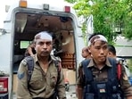 Injured police personnel at Lailapur Hospital for treatment after violence broke out at the disputed Assam-Mizoram border, on Monday. (ANI Photo) Injured police personnel at Lailapur Hospital for treatment after violence broke out at the disputed Assam-Mizoram border, on Monday. (ANI Photo)