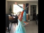 The image shows the dad dancing with his son to a Frozen song.(Reddit) The image shows the dad dancing with his son to a Frozen song.(Reddit)