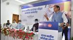 Uttarakhand chief minister Pushkar Singh Dhami said the <span class='webrupee'>₹</span>205.17 crore incentive package would benefit about 3.73 lakh Covid warriors. (Twitter/Pushkar Singh Dhami)