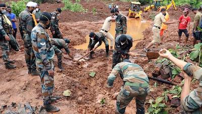 Maharashtra:,53 people are still missing at three landslide locations in Raigad district. (ANI) Maharashtra:,53 people are still missing at three landslide locations in Raigad district. (ANI)