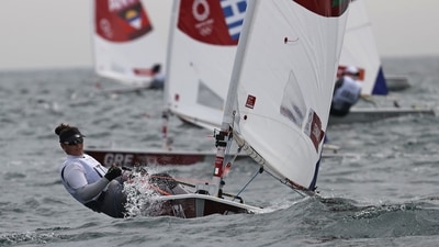 Tokyo 2020 Olympics - Sailing - Women's Laser Radial - Opening Series - Enoshima Yacht Harbour - Tokyo, Japan - July 26, 2021. Silvia Zennaro of Italy in action. REUTERS/Ivan Alvarado (REUTERS)