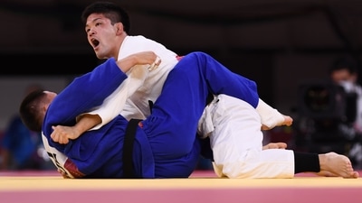 Tokyo 2020 Olympics - Judo - Men's 73kg - Semifinal - Nippon Budokan - Tokyo, Japan - July 26, 2021. Shohei Ono of Japan reacts at the end of the match against Tsogtbaatar Tsend-Ochir of Mongolia REUTERS/Annegret Hilse (REUTERS)