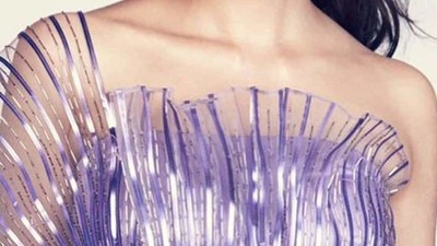 Sanjana showed off chiselled collar bones in the stunning, structured dress. (Instagram) Sanjana showed off chiselled collar bones in the stunning, structured dress. (Instagram)