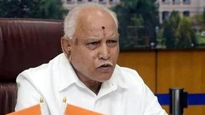 File photo of Outgoing Karnataka chief minister BS Yediyurappa. (HT_PRINT)