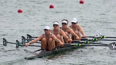 Athletes from the New Zealand train during a rowing training session at the 2020 Summer Olympics, Monday, July 26, 2021, in Tokyo, Japan. (AP Photo/Lee Jin-man) (AP) Athletes from the New Zealand train during a rowing training session at the 2020 Summer Olympics, Monday, July 26, 2021, in Tokyo, Japan. (AP Photo/Lee Jin-man) (AP)