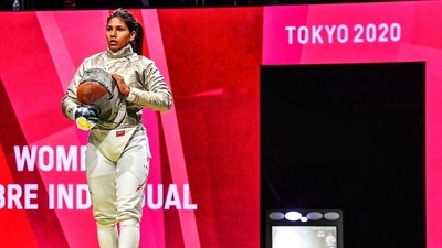 Indian fencer Bhavani Devi (CA Bhavani Devi / Twitter)
