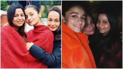 Soni Razdan shared pictures with her Alia Bhatt and Shaheen Bhatt. Soni Razdan shared pictures with her Alia Bhatt and Shaheen Bhatt.