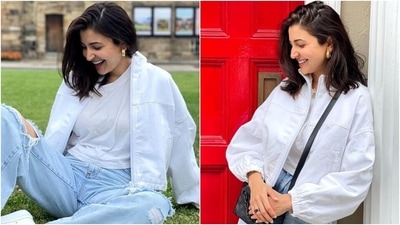 Anushka Sharma enjoys a day out in bag worth more than ₹2 lakh, chic denims and crop top (Instagram/@anushkasharma) Anushka Sharma enjoys a day out in bag worth more than ₹2 lakh, chic denims and crop top (Instagram/@anushkasharma)