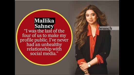 Mallika has a healthy relationship with social media; Jacket, Zara; shirt, Aritiza; pants, Express (Subi Samuel) Mallika has a healthy relationship with social media; Jacket, Zara; shirt, Aritiza; pants, Express (Subi Samuel)