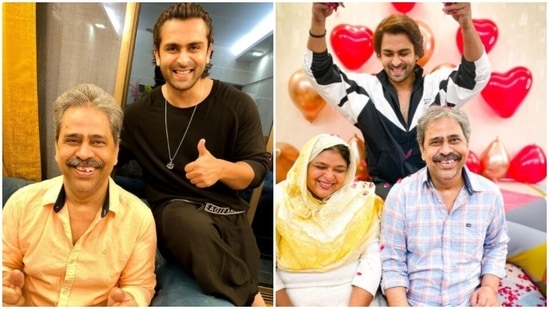 Shoaib Ibrahim with his parents.