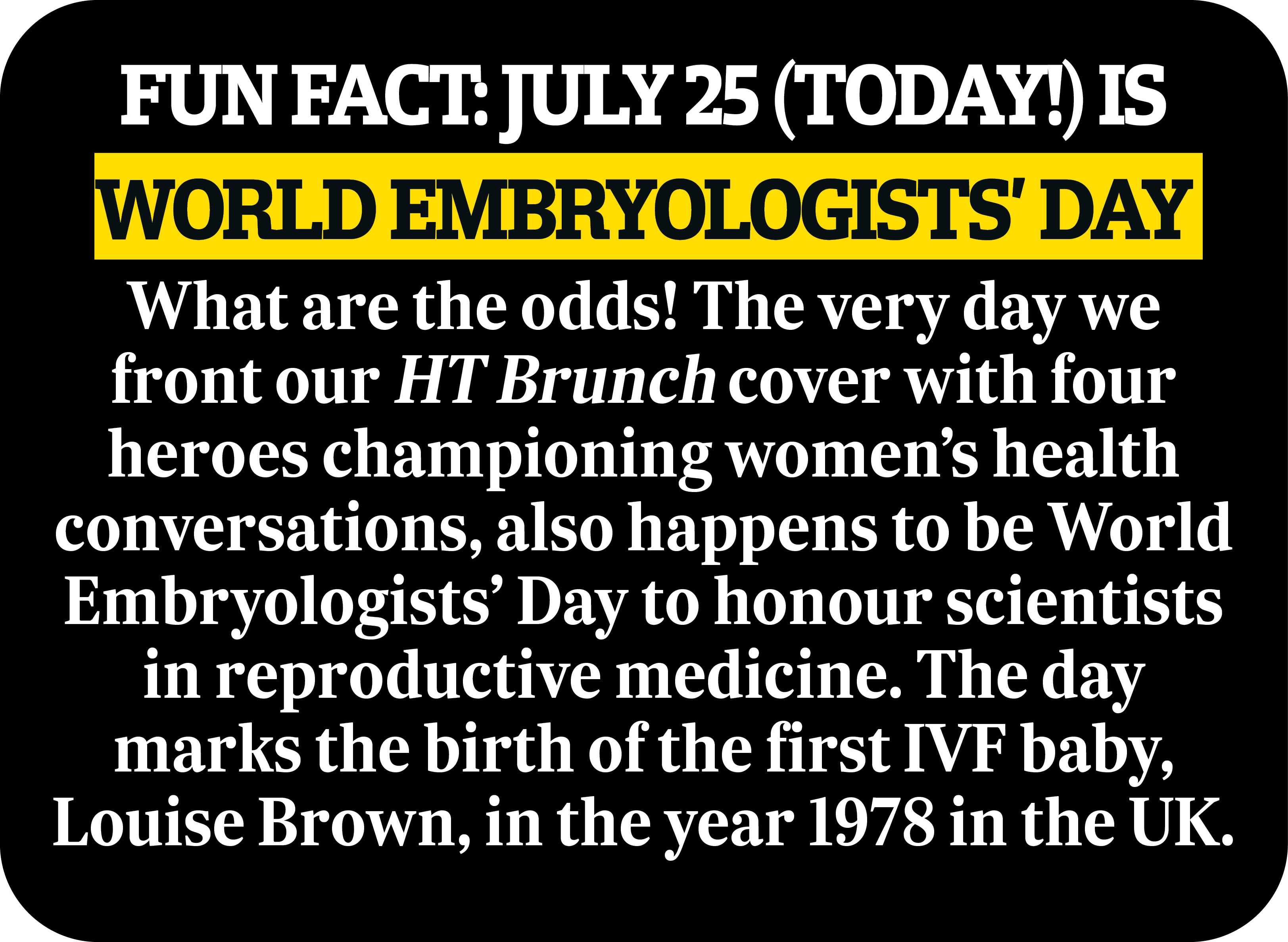 Did you know today is World Embryologists’ Day? Did you know today is World Embryologists’ Day?