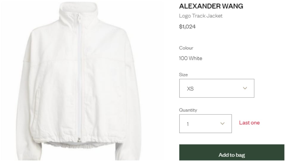 Alexander Wang Logo Track jacket(harrods.com)