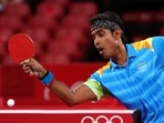 Olympics: I almost had him- Sharath Kamal (in frame) on pushing mighty Ma Long of China to limit in his 'best' tournament ever.