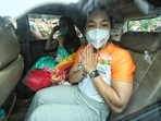 Olympics: Teary homecoming- Mirabai Chanu breaks down on meeting mother. Olympics: Teary homecoming- Mirabai Chanu breaks down on meeting mother.