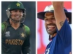 Kamran Akmal and Shikhar Dhawan.(File) Kamran Akmal and Shikhar Dhawan.(File)