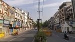 Delhi Police barricades line a deserted Daryaganj market. (Bloomberg) Delhi Police barricades line a deserted Daryaganj market. (Bloomberg)