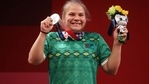 Bronze medalist Polina Guryeva of Turkmenistan poses with her medal. (Getty Images) Bronze medalist Polina Guryeva of Turkmenistan poses with her medal. (Getty Images)