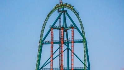 Kingda Ka, New Jersey: Located at Six Flags Great Adventure in Jackson, New Jersey, this roller coaster is the tallest in the world standing at a height of 400 feet (120 m).  (Instagram/@insidegadv)