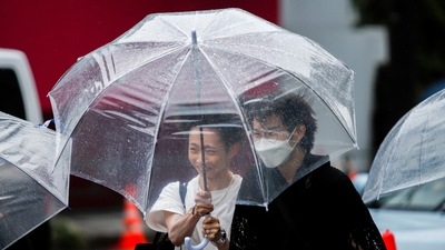 Storm and high wave warnings were issued for Miyagi and Fukushima prefectures. (REUTERS)