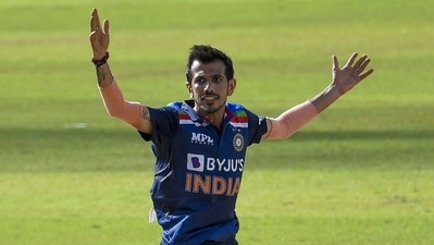 India's Yuzvendra Chahal celebrates the dismissal of Sri Lanka's Dhananjaya de Silva during the T20 match between India and Sri Lanka, at R.Premadasa Stadium in Colombo on Sunday. (ANI Photo) India's Yuzvendra Chahal celebrates the dismissal of Sri Lanka's Dhananjaya de Silva during the T20 match between India and Sri Lanka, at R.Premadasa Stadium in Colombo on Sunday. (ANI Photo)