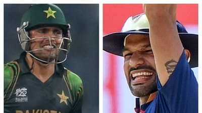 Kamran Akmal and Shikhar Dhawan. (File)