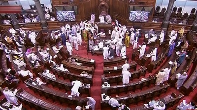 A view of the Rajya Sabha during the Monsoon Session of Parliament, in New Delhi. (PTI Photo) A view of the Rajya Sabha during the Monsoon Session of Parliament, in New Delhi. (PTI Photo)
