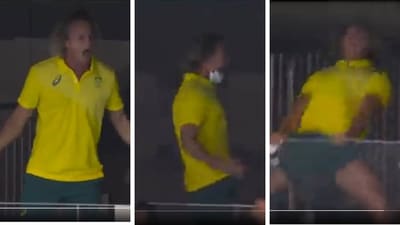 Tokyo 2020: Australia's swimming coach apologises for mask-tearing antics (Twitter)