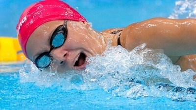 Boglarka Kapas of Hungary swims during a heat in the women's 200-meter butterfly at the 2020 Summer Olympics, Tuesday, July 27, 2021, in Tokyo, Japan. (AP Photo/Martin Meissner) (AP) Boglarka Kapas of Hungary swims during a heat in the women's 200-meter butterfly at the 2020 Summer Olympics, Tuesday, July 27, 2021, in Tokyo, Japan. (AP Photo/Martin Meissner) (AP)