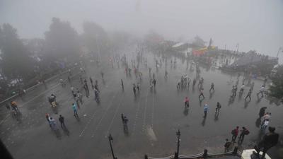 Himachal Pradesh capital Shimla (in pic) has been receiving showers since Monday. It recorded 7mm of rainfall, while Manali got 8.4mm, while Bharari in Hamirpur district got the highest 75.6mm of rainfall on Tuesday morning. (Deepak Sansta/HT) Himachal Pradesh capital Shimla (in pic) has been receiving showers since Monday. It recorded 7mm of rainfall, while Manali got 8.4mm, while Bharari in Hamirpur district got the highest 75.6mm of rainfall on Tuesday morning. (Deepak Sansta/HT)