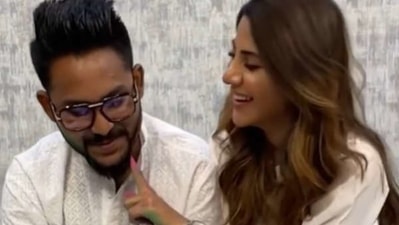 Jaan Kumar Sanu and Nikki Tamboli were contestants on Bigg Boss 14. Jaan Kumar Sanu and Nikki Tamboli were contestants on Bigg Boss 14.