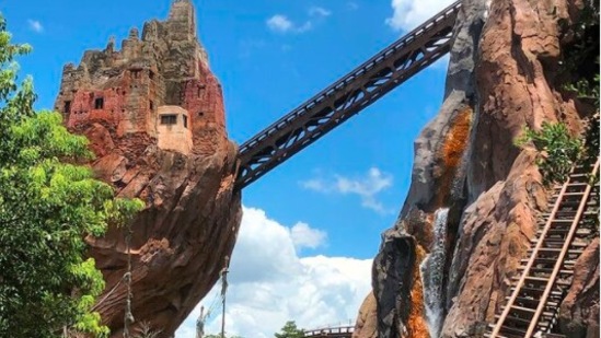 Expedition Everest, Disney's Animal Kingdom park: This steel roller coaster at Disney's Animal Kingdom at the Walt Disney World Resort in Lake Buena Vista, Florida is the fastest roller coaster at Disney's Animal Kingdom and the tallest roller coaster at any Disney theme park. (Instagram/@capturingdisneyparks)
