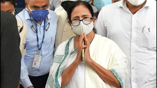 West Bengal chief minister Mamata Banerjee arrives in New Delhi on Monday, July 26. (PTI) West Bengal chief minister Mamata Banerjee arrives in New Delhi on Monday, July 26. (PTI)