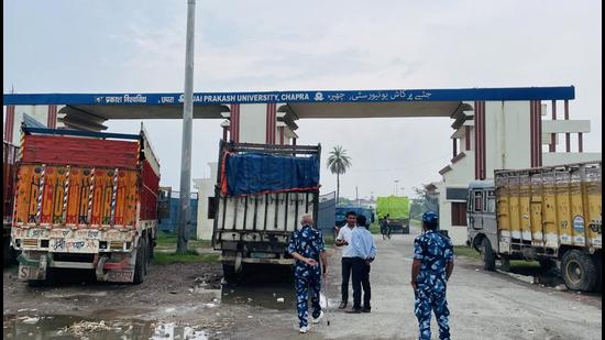 The main gate of JP University in Chhapra, Bihar. The main gate of JP University in Chhapra, Bihar.