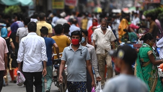The Union ministry of health and family welfare on Tuesday said that the number of new infections of the coronavirus disease (Covid-19) have continuously declined following its peak in early May. (AFP)