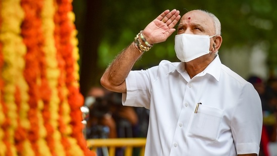 Bengaluru: Karnataka Chief Minister B S Yediyurappa announced his resignation from CM post. (PTI) Bengaluru: Karnataka Chief Minister B S Yediyurappa announced his resignation from CM post. (PTI)
