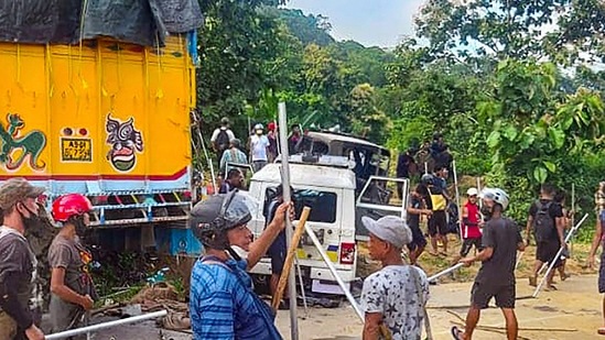 More than 50 people were injured in the border clashes which broke out over the encroachment issue in the border areas.(PTI Photo) More than 50 people were injured in the border clashes which broke out over the encroachment issue in the border areas.(PTI Photo)