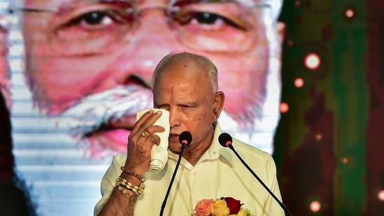 Yediyurappa announced his decision to resign from office during an event to mark the completion of two years of his government on Monday (July 26).(PTI)