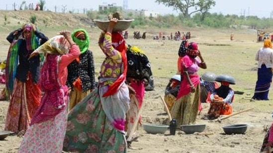 MGNREGA is a socio-economic measure introduced by the United Progressive Alliance government in 2005(PTI Photo)
