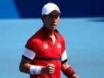 Tokyo 2020: Kei Nishikori (in frame) hopes Japan's gold rush can inspire Novak Djokovic upset.(REUTERS)