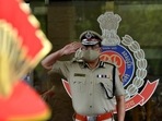 Newly-appointed Delhi Police Commissioner Rakesh Asthana receives a guard of honor at Delhi Police headquarters, New Delhi. (ANI Photo) Newly-appointed Delhi Police Commissioner Rakesh Asthana receives a guard of honor at Delhi Police headquarters, New Delhi. (ANI Photo)