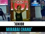 Little girl recreates Mirabai Chanu’s winning moment; Olympic medalist reacts