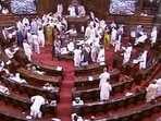 A view of the Rajya Sabha during the Monsoon Session of Parliament, in New Delhi.(PTI Photo) A view of the Rajya Sabha during the Monsoon Session of Parliament, in New Delhi.(PTI Photo)