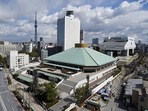 A general view of the Ryogoku Kokugikan arena. 