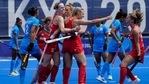 Tokyo: Britain's Hannah Martin (7) celebrates after scoring on India goalkeeper Savita (11) during a women's field hockey match at the 2020 Summer Olympics, Wednesday, July 28, 2021, in Tokyo, Japan.(AP) Tokyo: Britain's Hannah Martin (7) celebrates after scoring on India goalkeeper Savita (11) during a women's field hockey match at the 2020 Summer Olympics, Wednesday, July 28, 2021, in Tokyo, Japan.(AP)