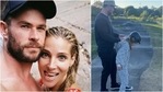 Chris Hemsworth and wife Elsa Pataky's videos with daughter India prove they are goals: Watch(Instagram/@chrishemsworth) Chris Hemsworth and wife Elsa Pataky's videos with daughter India prove they are goals: Watch(Instagram/@chrishemsworth)
